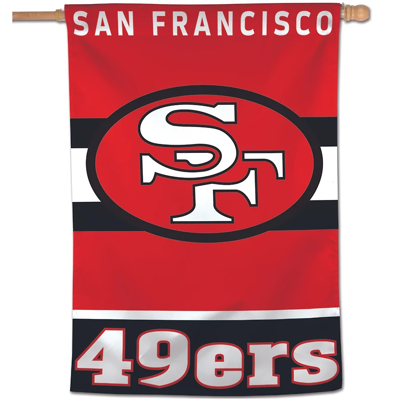 Bannière verticale simple face rétro WinCraft San Francisco 49ers 28" x 40"