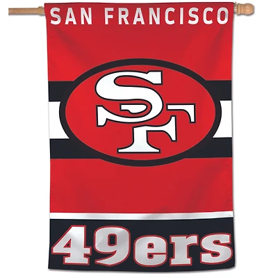 Bannière verticale simple face rétro WinCraft San Francisco 49ers 28" x 40"