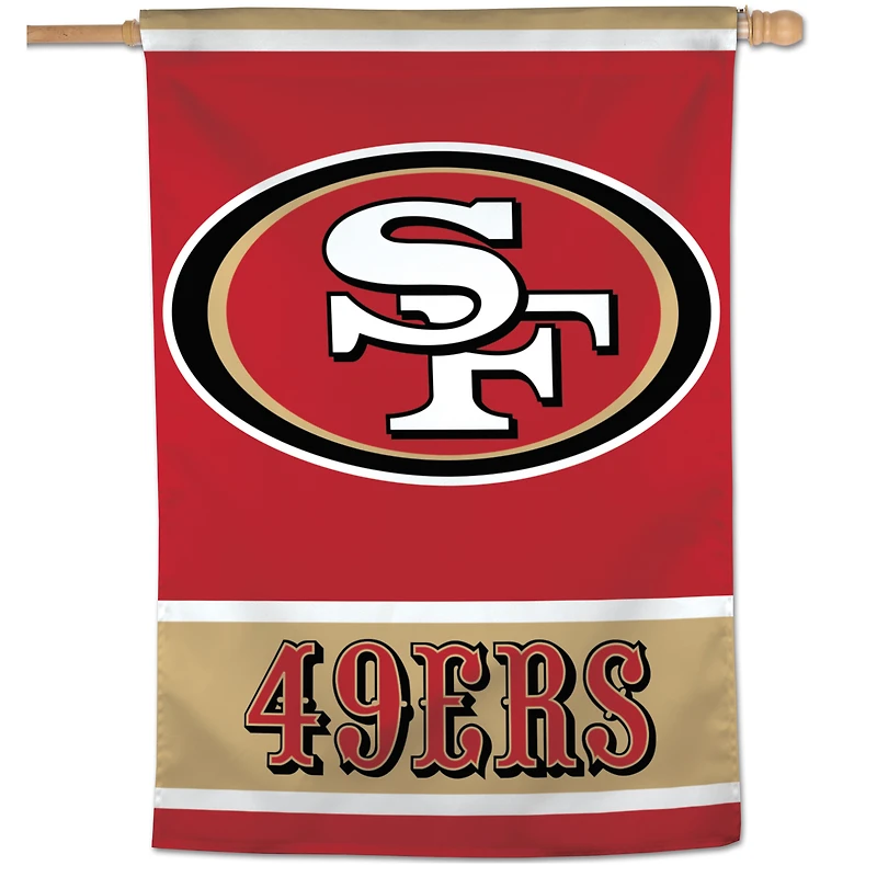 Bannière verticale simple face WinCraft San Francisco 49ers 28" x 40"