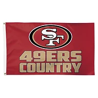 Drapeau de luxe WinCraft San Francisco 49ers 3' x 5' à slogan simple face