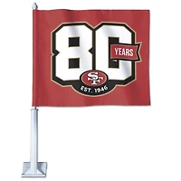 WinCraft San Francisco 49ers 80th Anniversary Double-Sided Car Flag