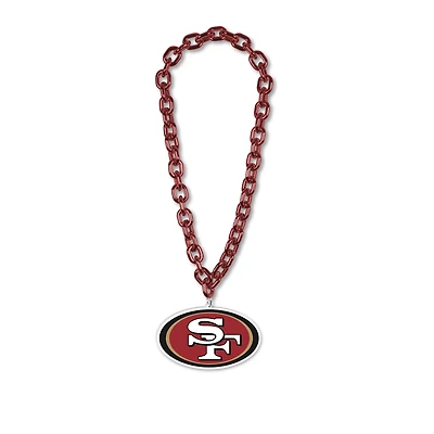WinCraft San Francisco 49ers Collier avec logo à grande chaîne