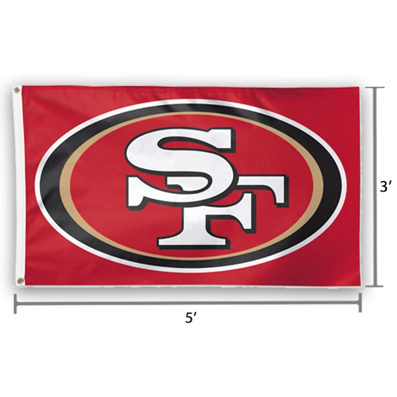 WinCraft San Francisco 49ers Deluxe 3' x 5' Flag