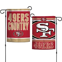 WinCraft San Francisco 49ers drapeau de jardin double face avec slogan de l'équipe 12 po x 18 po