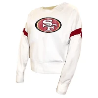 Women's Fanatics  White San Francisco 49ers Plus Fleece Pullover Sweatshirt