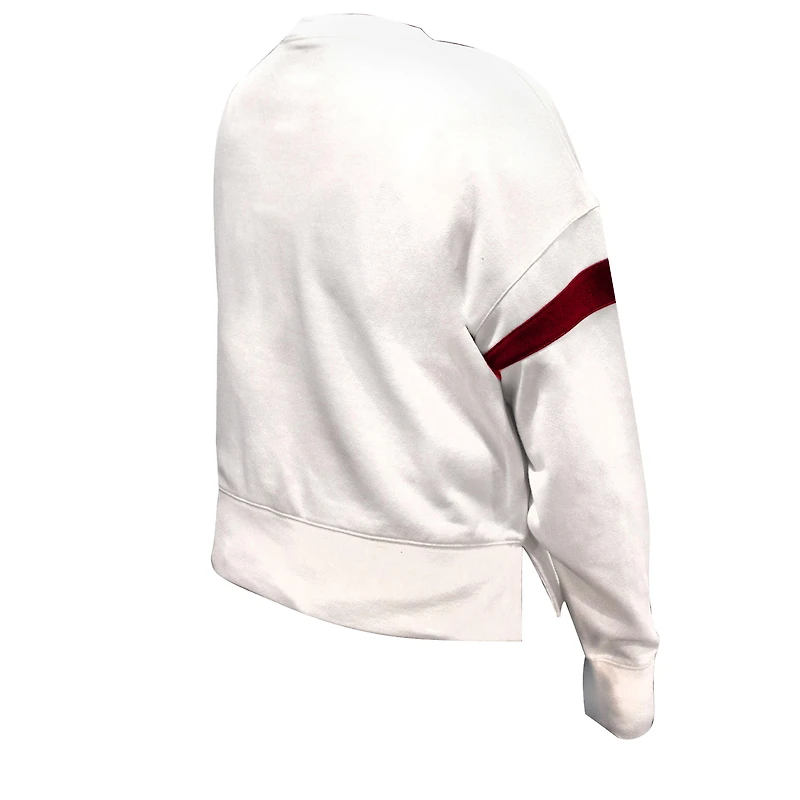 Women's Fanatics White San Francisco 49ers Plus Fleece Pullover Sweatshirt
