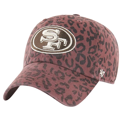 Casquette ajustable San Francisco 49ers Tawny Clean Up marron 47 pour femme