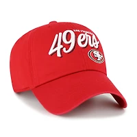 Women's '47  Scarlet San Francisco 49ers Ariana Clean Up Adjustable Hat