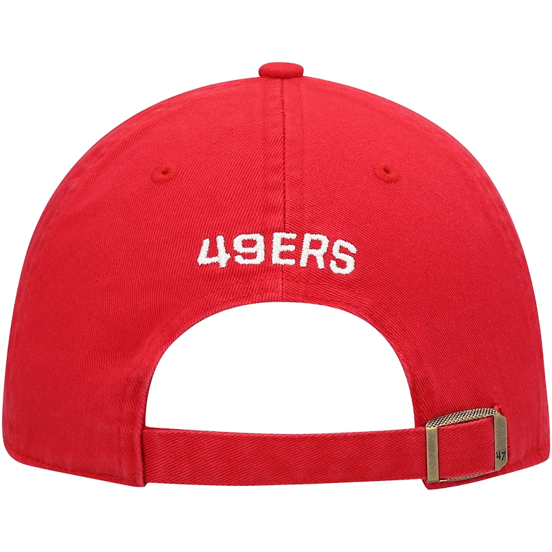 Casquette réglable '47 Scarlet San Francisco 49ers Finley Clean Up pour femme
