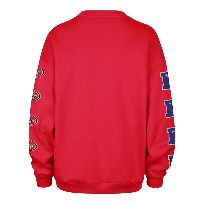 Sweat-shirt oversize « 47 Scarlet » des San Francisco 49ers pour femme