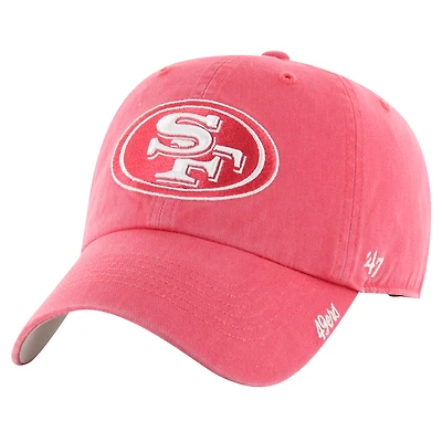 Women's '47 Scarlet San Francisco 49ers Luminance Cheer Clean Up Adjustable Hat