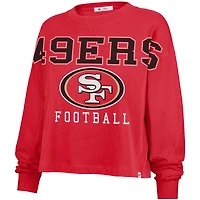 T-shirt oversize à manches longues « 47 Scarlet » des San Francisco 49ers, Outreach City, pour femme