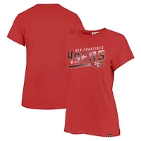 Women's '47 Scarlet San Francisco 49ers Pep Up Frankie T-Shirt