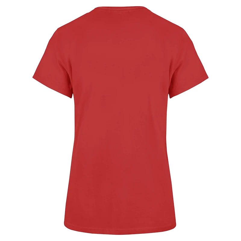 Women's '47 Scarlet San Francisco 49ers Pep Up Frankie T-Shirt