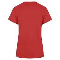 Women's '47 Scarlet San Francisco 49ers Pep Up Frankie T-Shirt