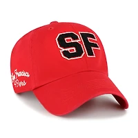 Women's '47  Scarlet San Francisco 49ers Zoey Clean Up Adjustable Hat