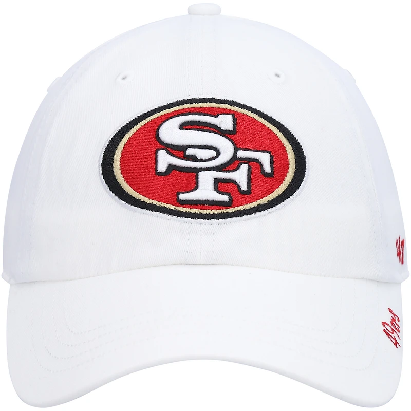Casquette réglable Clean Up San Francisco 49ers Miata Logo '47 pour femme, blanc