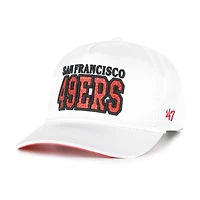 Women's '47  White San Francisco 49ers Outspoken Hitch Adjustable Hat