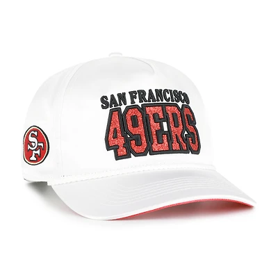 Women's '47  White San Francisco 49ers Outspoken Hitch Adjustable Hat