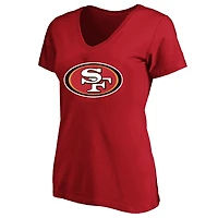 Women's Brock Purdy Scarlet San Francisco 49ers Plus Fair Catch Name & Number Scoop Neck T-Shirt