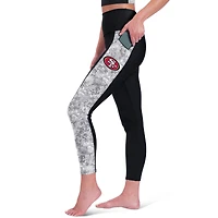 Leggings Certo noirs pour femmes, taille haute, logo San Francisco 49ers, deux poches