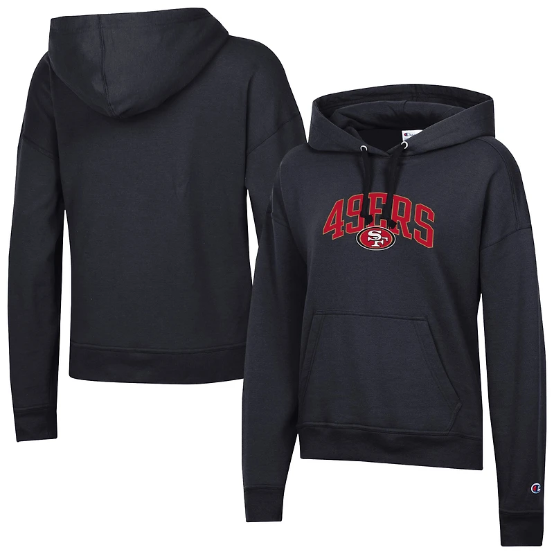 Women's Champion Black San Francisco 49ers Powerblend Hoodie