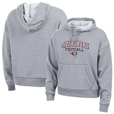 Women's Champion Gray San Francisco 49ers Triumph Tri-Blend Hoodie