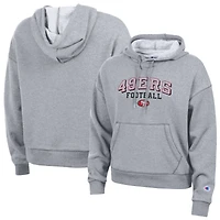 Women's Champion Gray San Francisco 49ers Triumph Tri-Blend Hoodie
