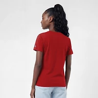Women's Champion  Scarlet San Francisco 49ers Logo T-Shirt