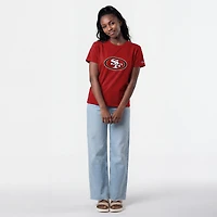 Women's Champion  Scarlet San Francisco 49ers Logo T-Shirt