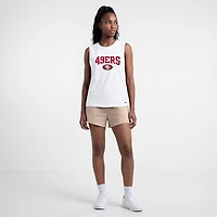 Women's Champion  White San Francisco 49ers Muscle Tank Top