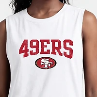 Women's Champion  White San Francisco 49ers Muscle Tank Top