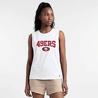 Women's Champion  White San Francisco 49ers Muscle Tank Top