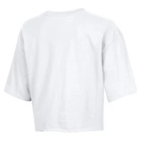 T-shirt court blanc à étoiles des 49ers de San Francisco pour femmes