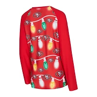 Women's Concepts Sport San Francisco 49ers Garland Knit Raglan Long Sleeve T-Shirt & Pants Set