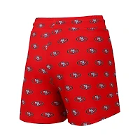 Women's Concepts Sport San Francisco 49ers Gauge Allover Print Cropped Tank Top & Shorts Sleep Set