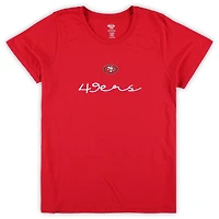 Women's Concepts Sport San Francisco 49ers Plus Script Top & Pants Sleep Set