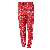 Ensemble de nuit pour femme Concepts Sport Scarlet San Francisco 49ers avec t-shirt à manches longues et pantalon couleur châtain