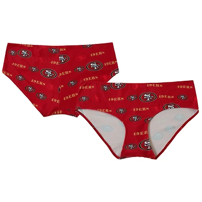 Women's Concepts Sport Scarlet San Francisco 49ers Mosaic Allover Print Knit Panty