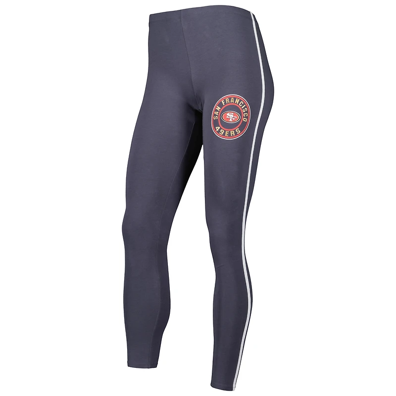 Ensemble de pyjama et leggings Sonata des 49ers San Francisco Sport Concepts pour femme, blanc/anthracite