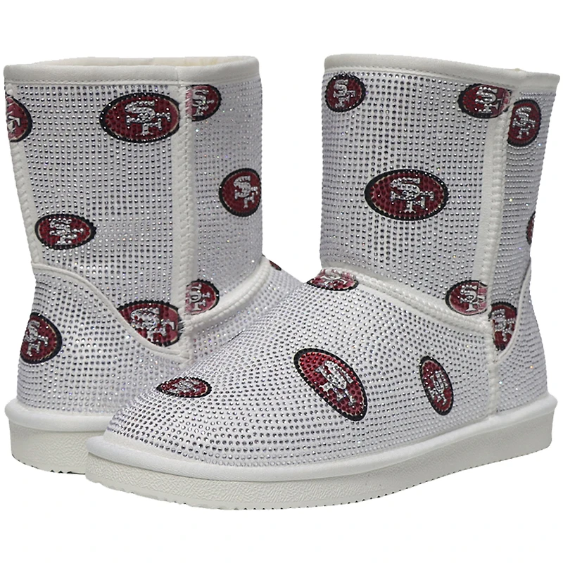 Women's Cuce San Francisco 49ers Logo Pull on Ankle Boots