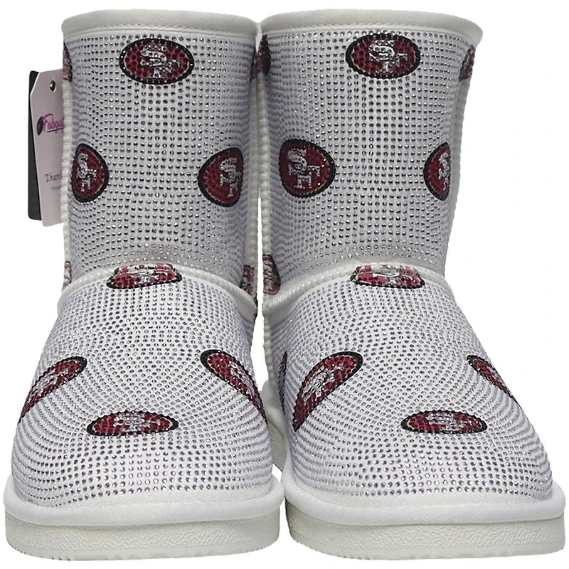 Women's Cuce  San Francisco 49ers Logo Pull on Ankle Boots