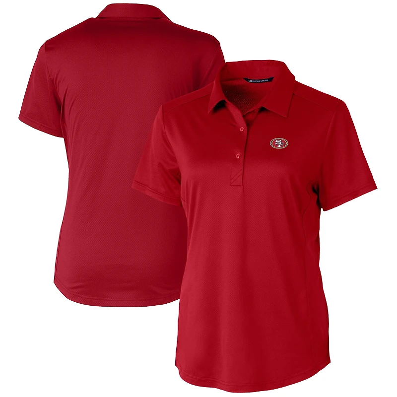 Polo extensible texturé Prospect pour femme Cutter & Buck Scarlet des 49ers de San Francisco