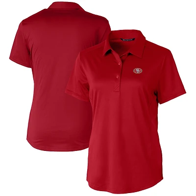Polo extensible texturé Prospect pour femme Cutter & Buck Scarlet des 49ers de San Francisco