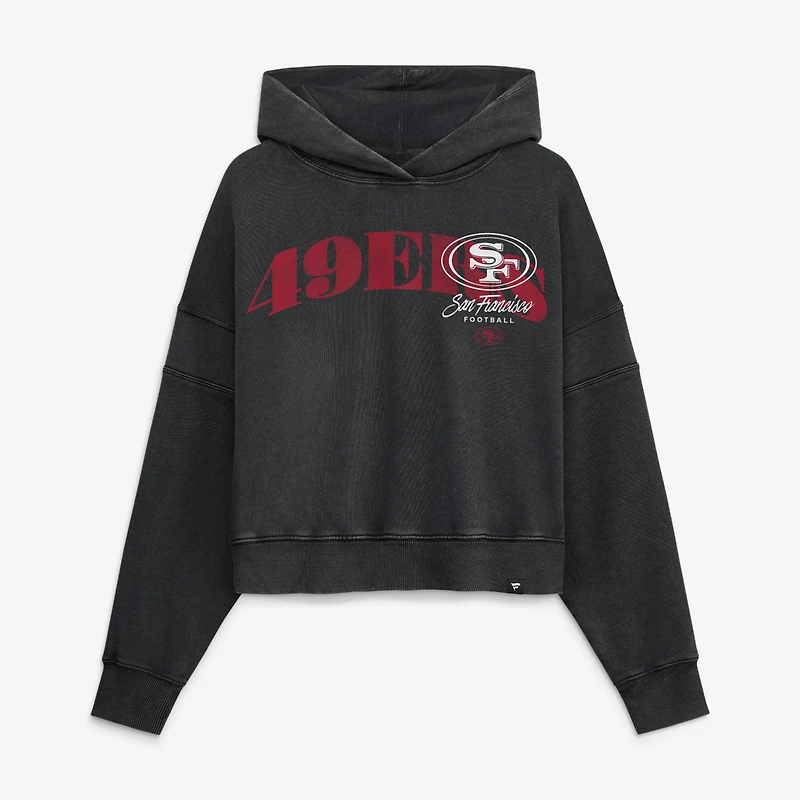 Women's Fanatics Black San Francisco 49ers Counter Run Pullover Hoodie