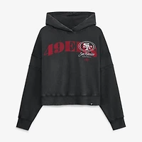 Women's Fanatics Black San Francisco 49ers Counter Run Pullover Hoodie