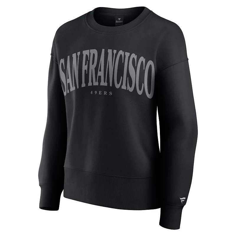 Women's Fanatics  Black San Francisco 49ers Elements Pullover Sweatshirt