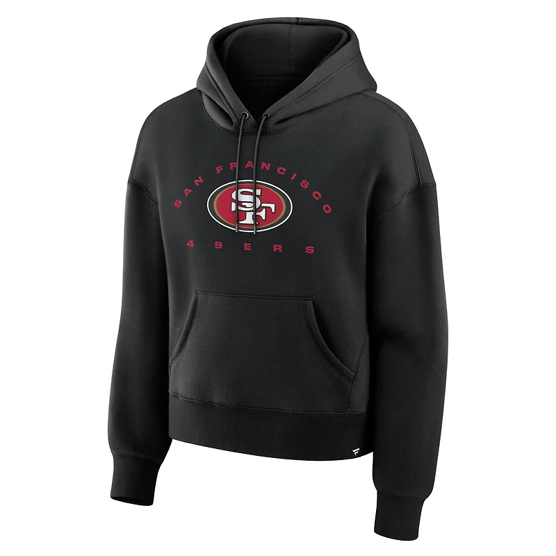 Women's Fanatics Black San Francisco 49ers Eligible Receiver Legacy Pullover Hoodie