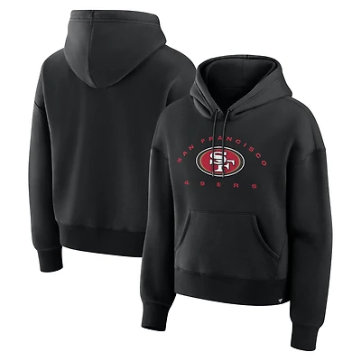 Sweat à capuche noir Fanatics pour femme, héritage des San Francisco 49ers, receveur éligible