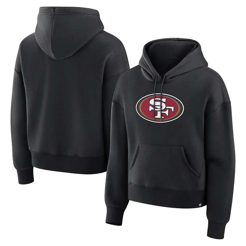 Sweat à capuche noir Fanatics Essential Legacy pour femmes, San Francisco 49ers